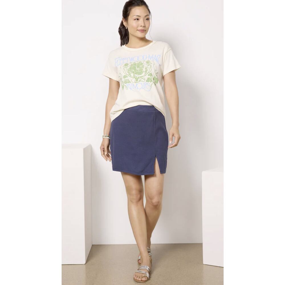 Sundry Ribbed Skort Skirt Navy Size Small
